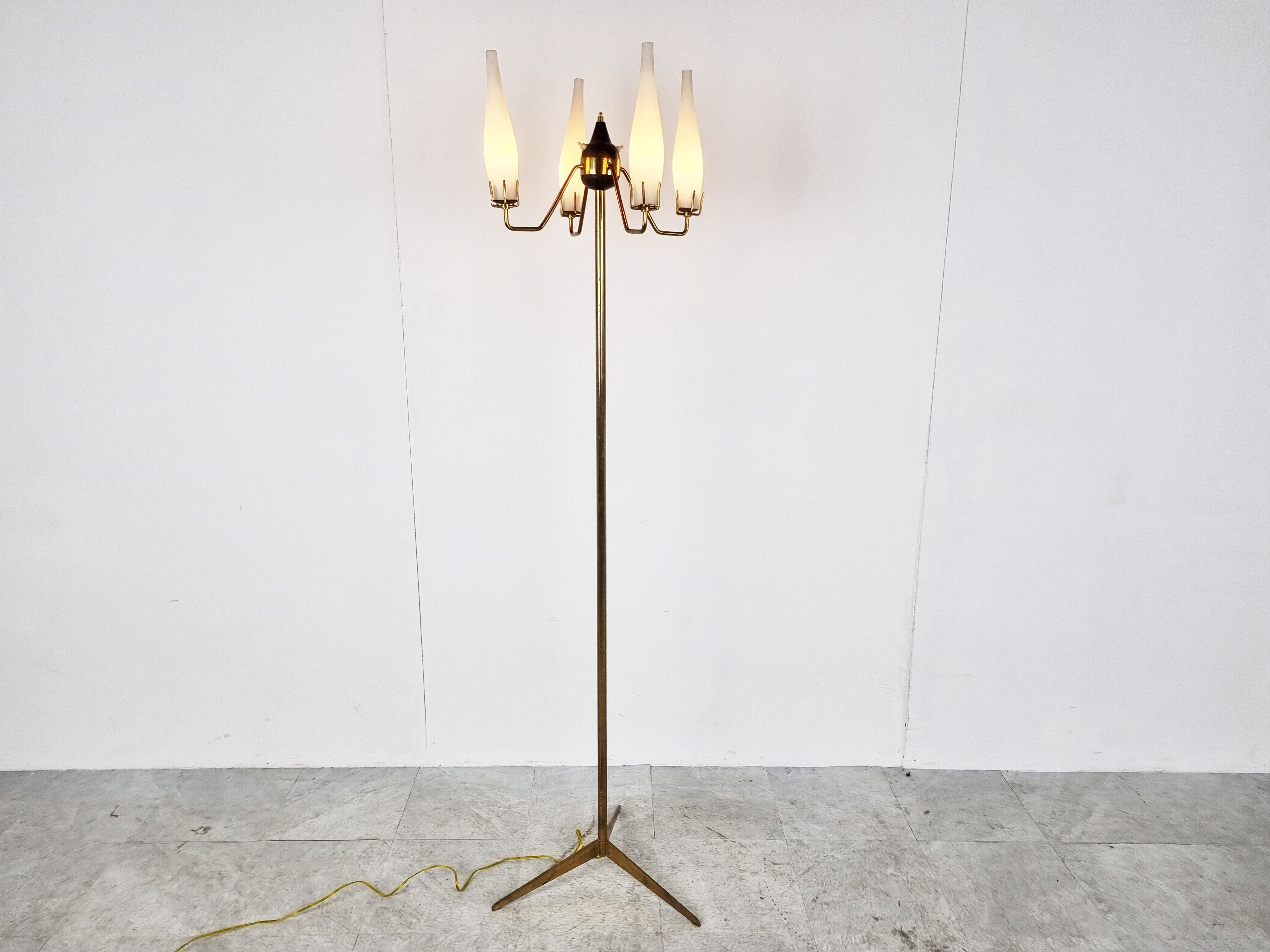 Mid century floor lamp by Stilux Milano, 1950s