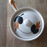 Poelon with marsh pottery lid