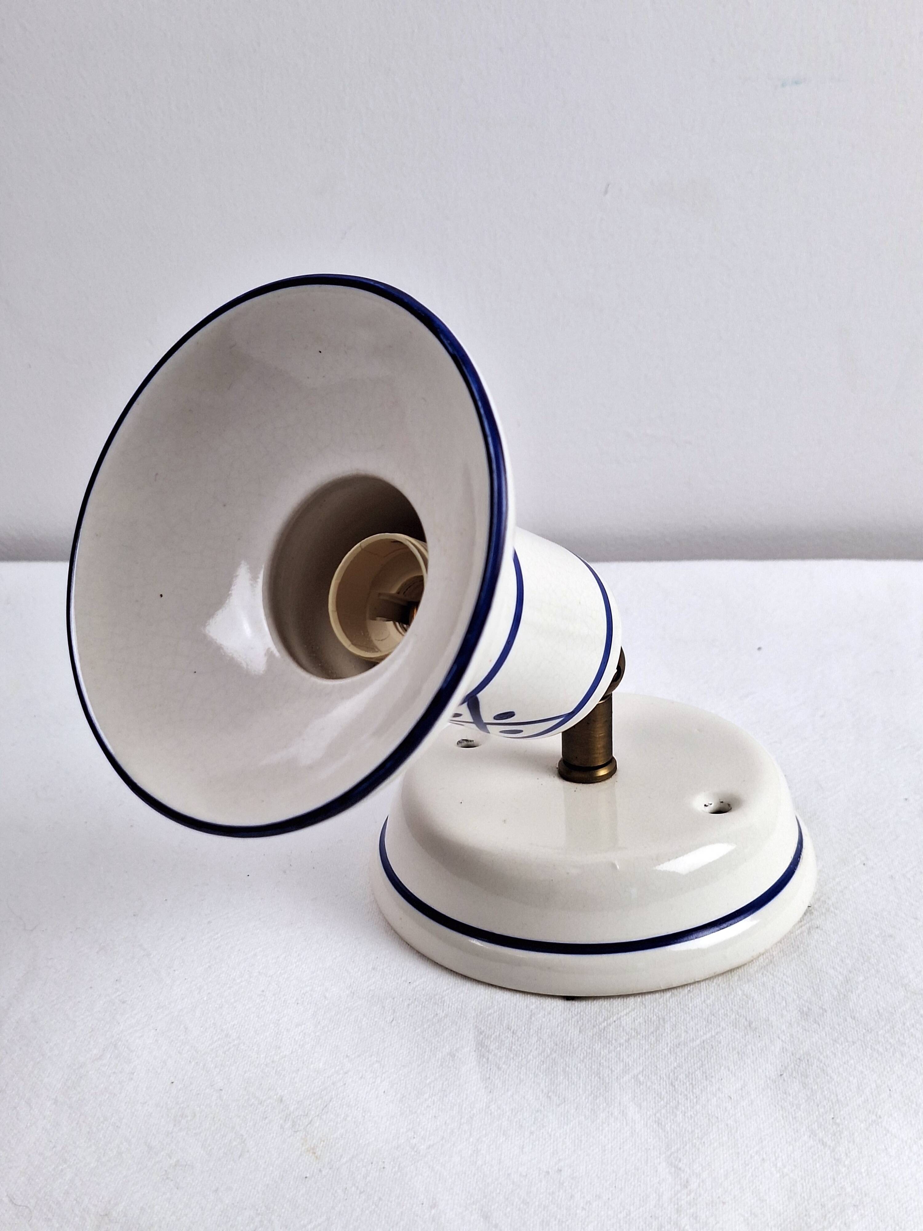 Rustic shabby kitchen ceramic spotlight