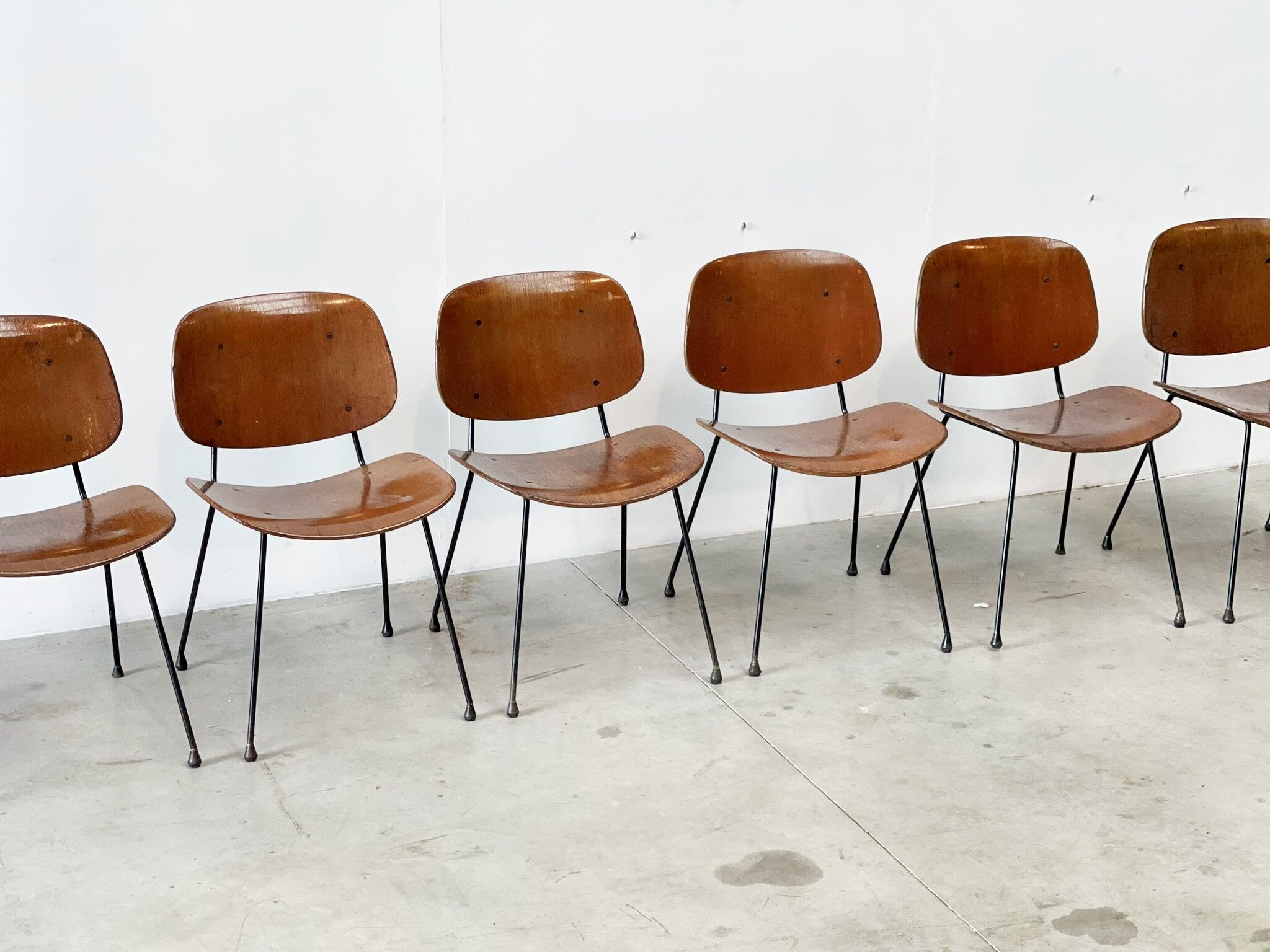 Mid century italian dining chairs 1960s