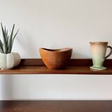 Vintage Wooden Teak Fruit Bowl