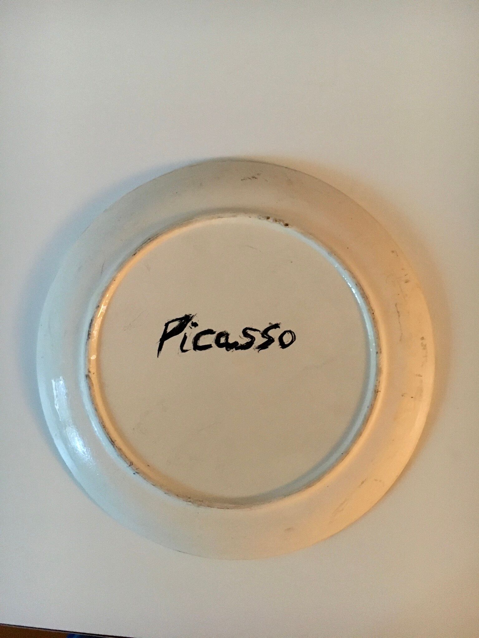 Picasso's 1960s bird plate