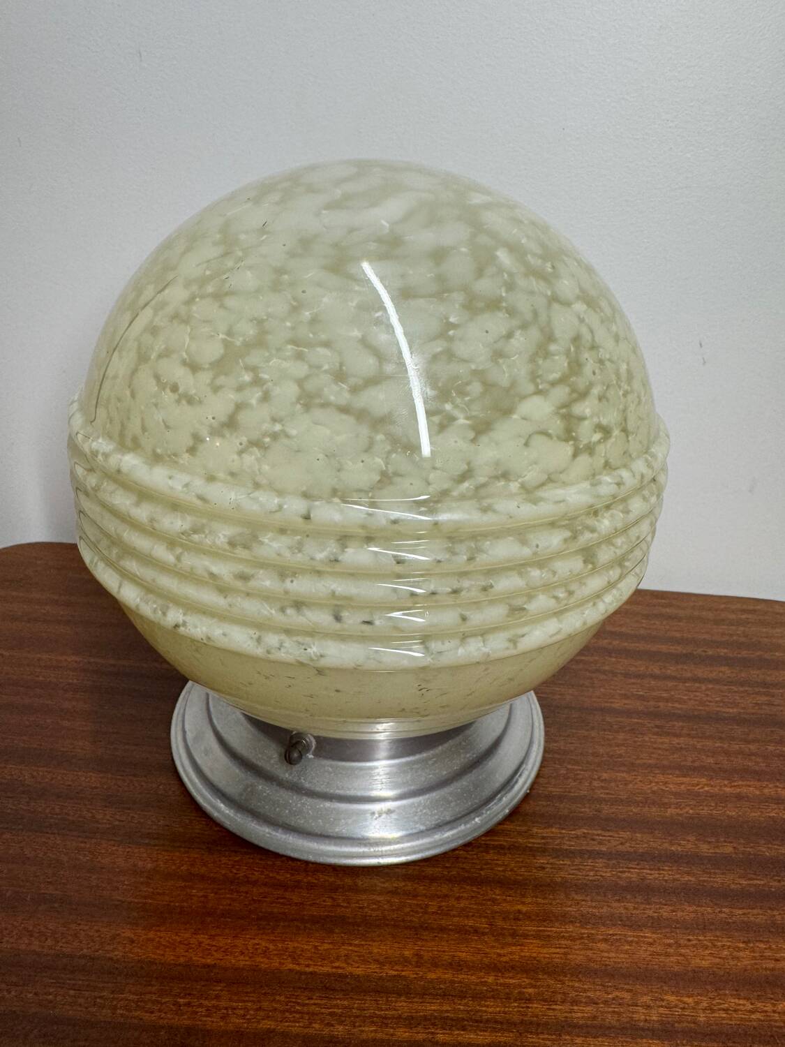 Ceiling light or glass lamp by Clichy Art Deco