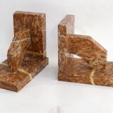 Pair of marble bookends