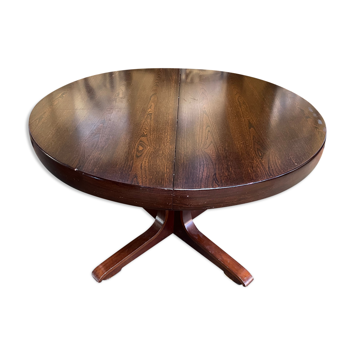 Baumann 1970 round table with integrated extensions