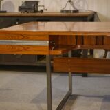 Minister's desk in rosewood by Claude Gaillard and Henri Lesetre for Ligne Roset 1970s