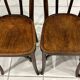 Suite de 4 chaises de Bistrot Baumann années 1930