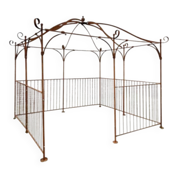 Gloriette, tonnelle, pergola en fer forgé
