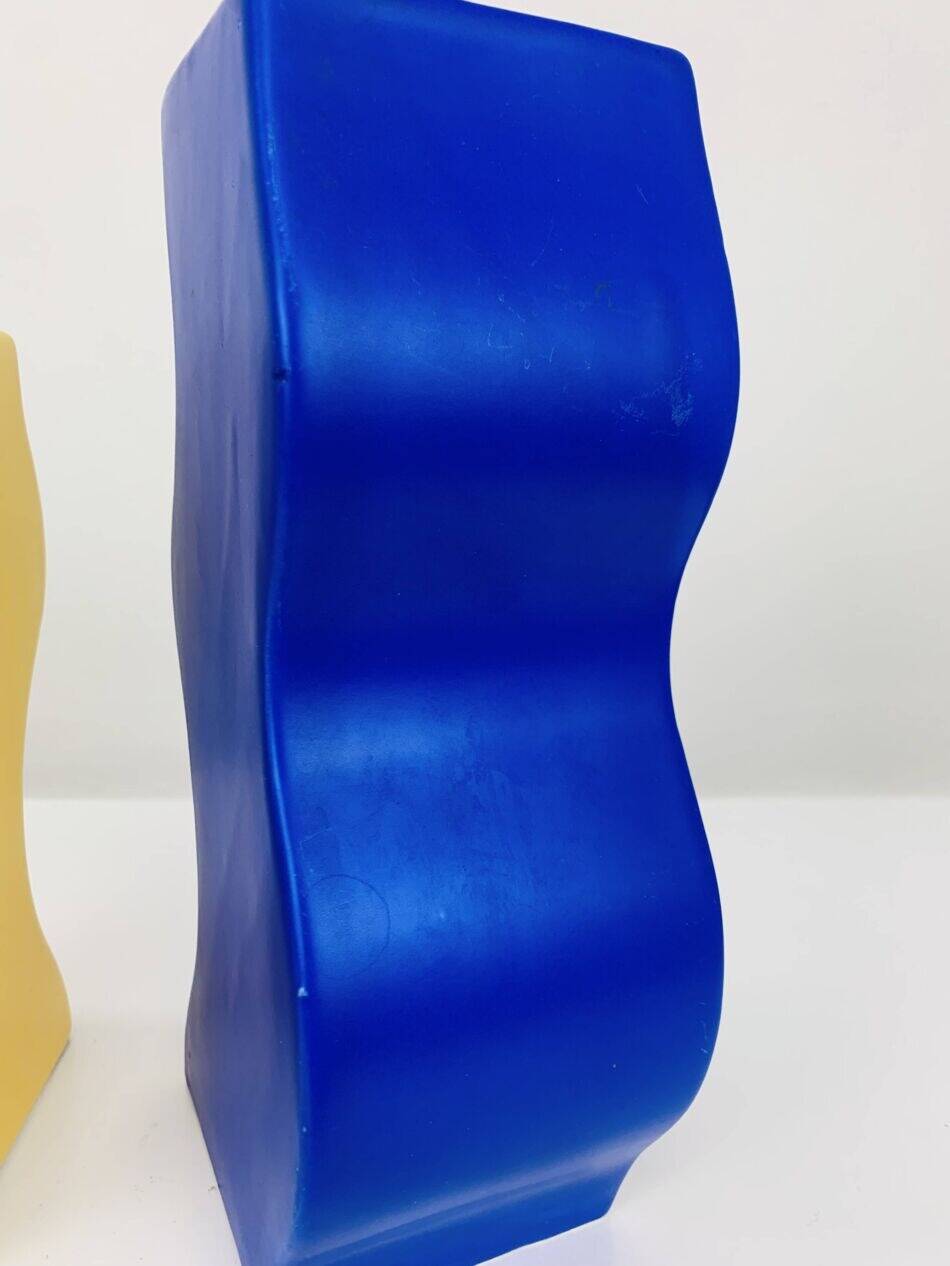 Trio of Asa vases, 1980s ceramic, vintage Memphis style