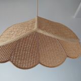 Vintage straw hanging lamp