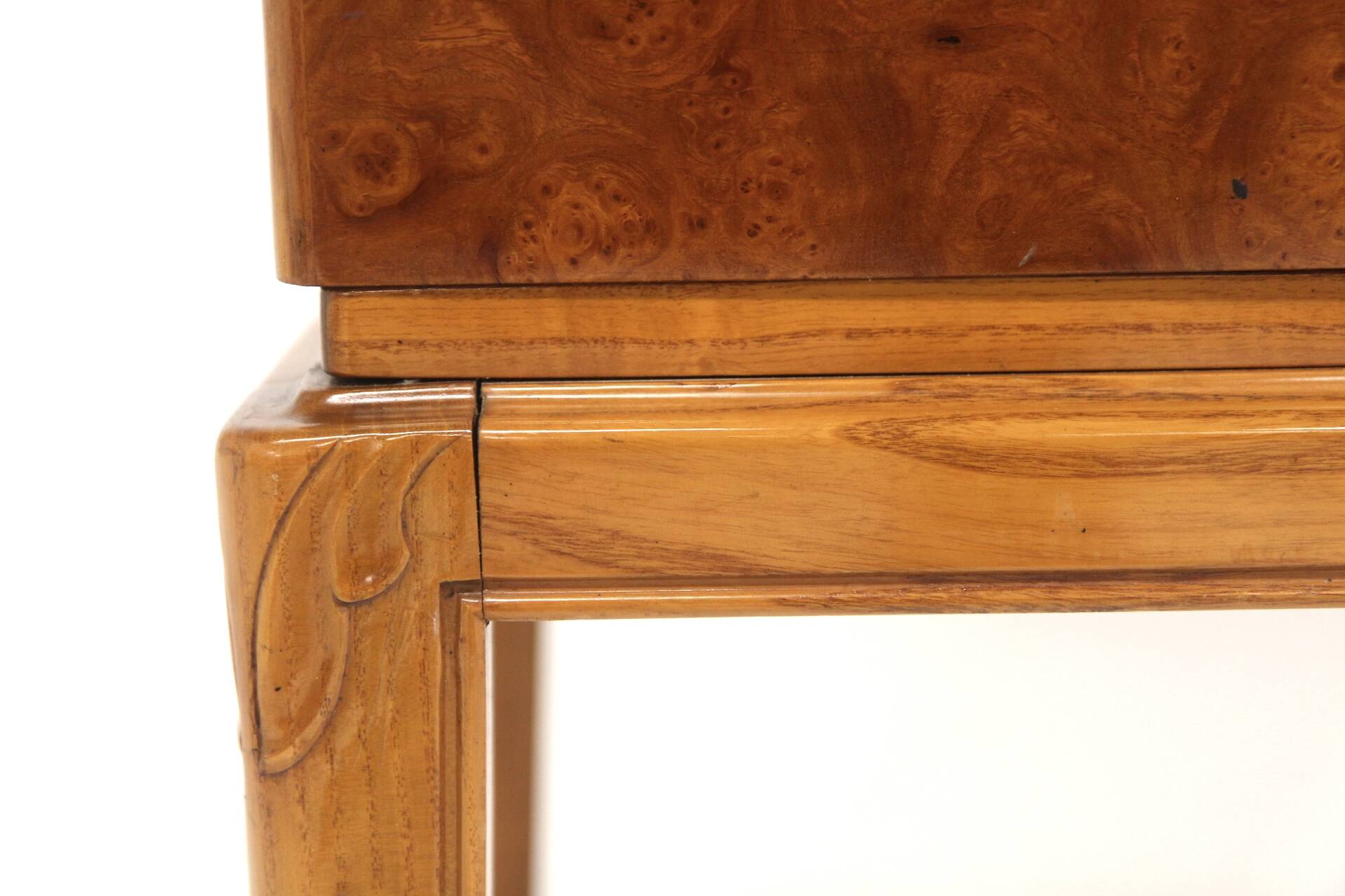 Scandinavian elm cabinet, AB Möbelnytt, Örebro, Sweden, 1930