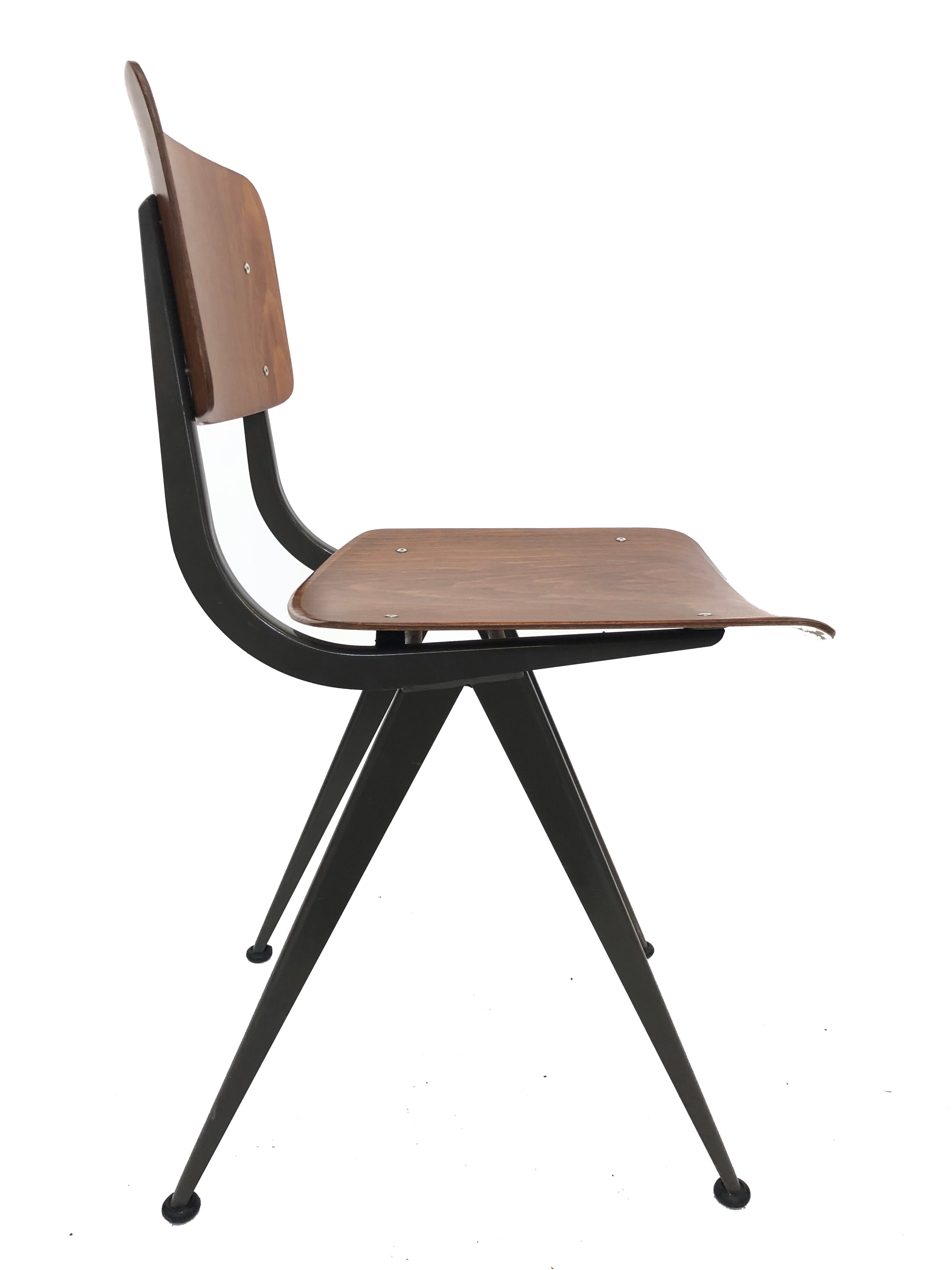 Vintage Eromes Marko school compass Chair set of 4