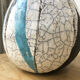 Artisan cracked earth vase