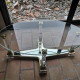 Glass and plexiglas coffee table altuglas