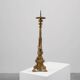Large 18th century bronze and copper church candle holder, France