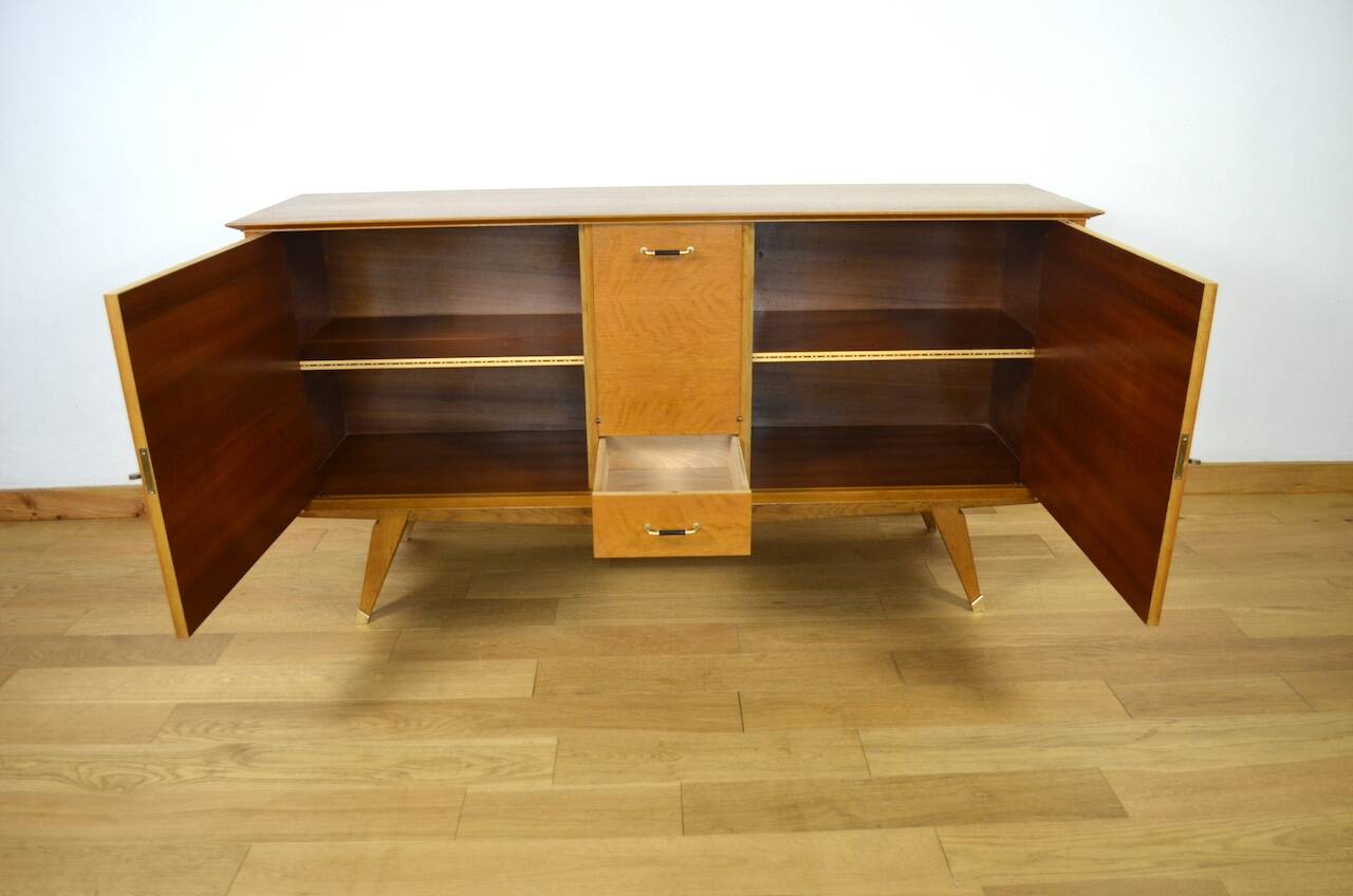 Vintage 1950/1960 Golden Oak Compass Leg Sideboard