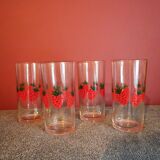 Spring strawberry glass