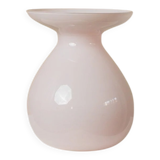 Pink opalescent glass vase by Ikea (2000s) designed by Barbro Wesslander & Pia Amsell