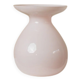 Pink opalescent glass vase by Ikea (2000s) designed by Barbro Wesslander & Pia Amsell