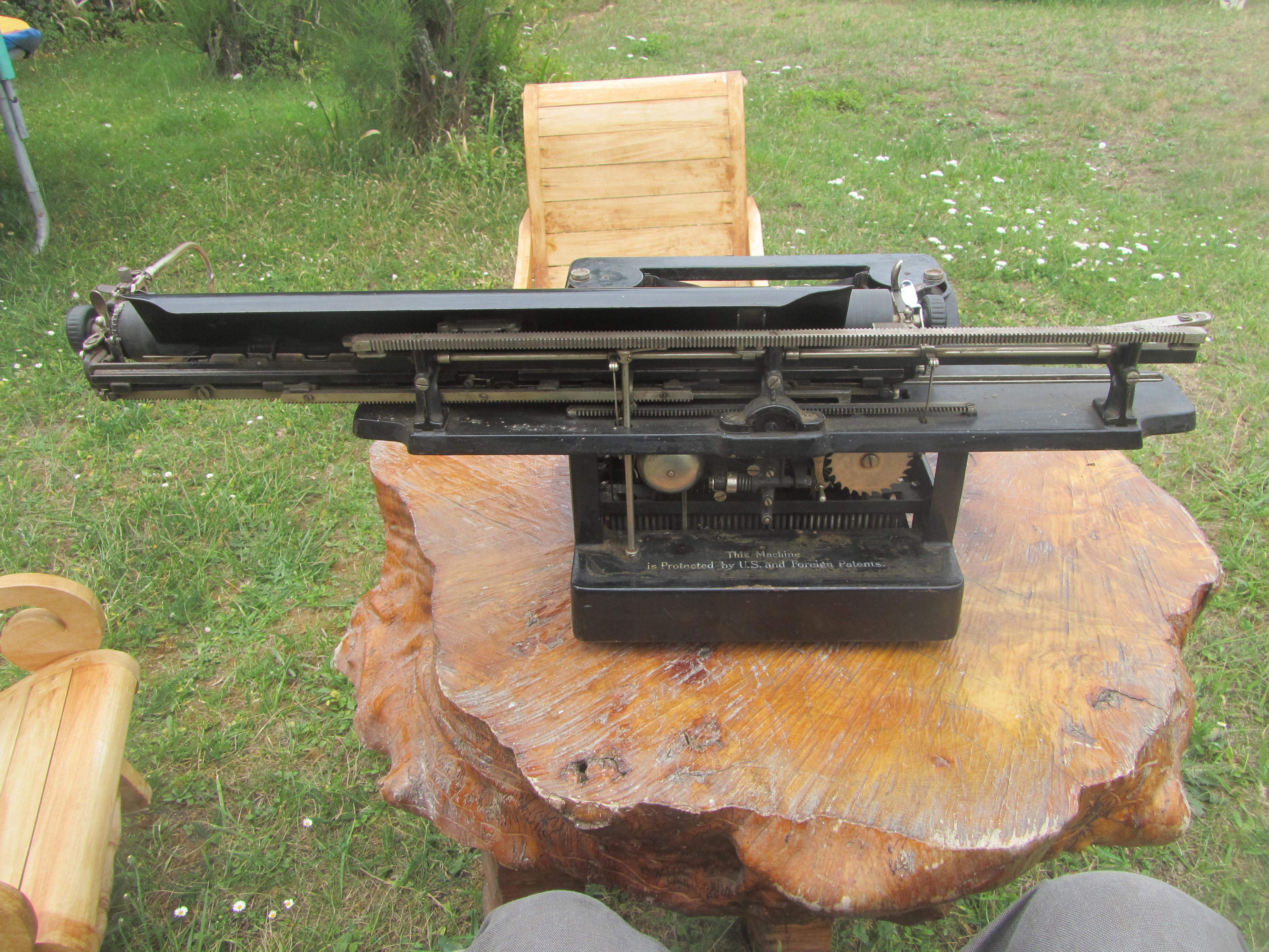 LC Smith typewriter 20 extra wide cart 18 inches