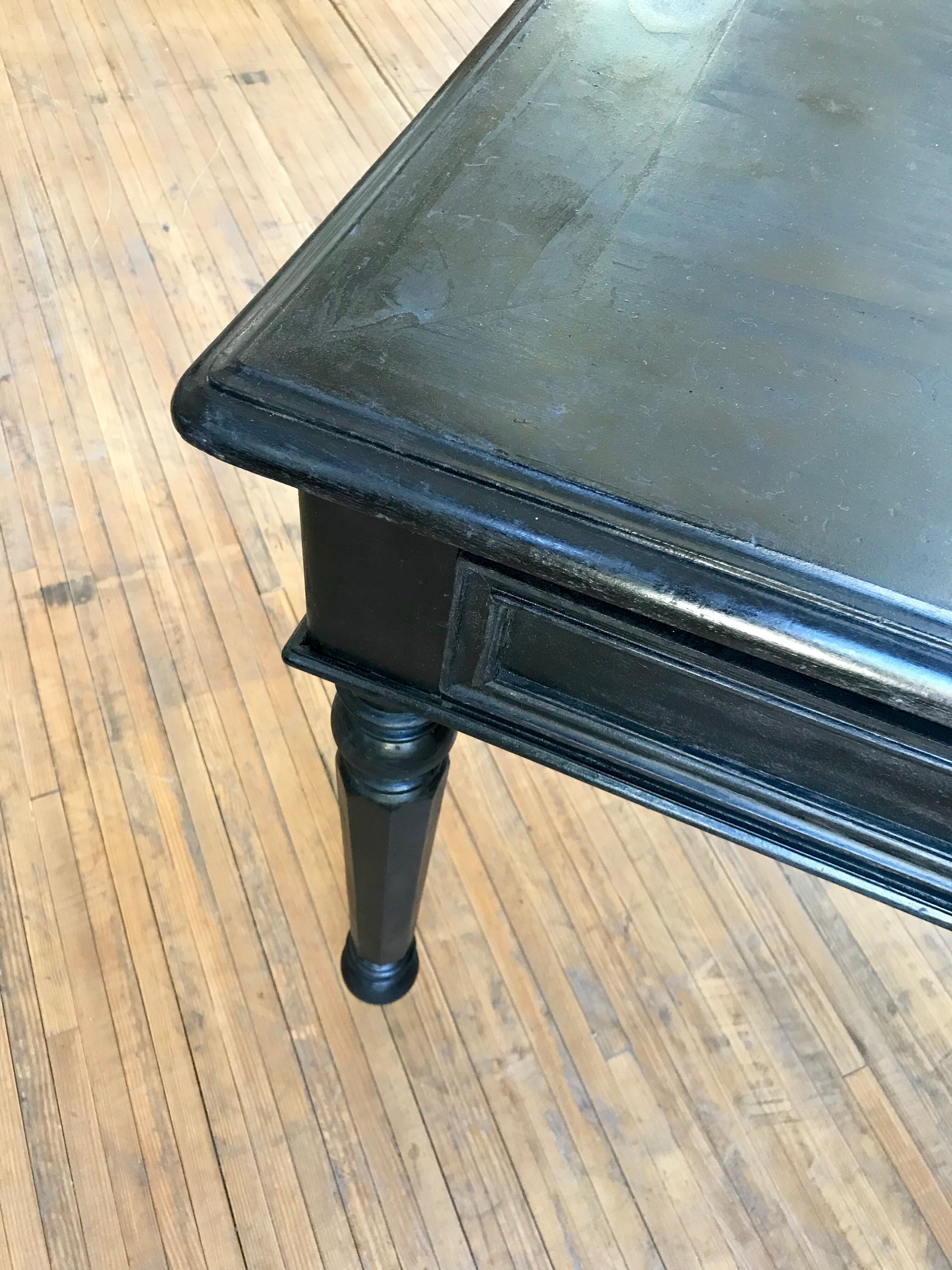 Napoleon Antique blackened wooden desk
