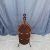 English pedestal table 3 mahogany trays