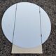 Round folding triptych wall mirror, diameter: 98 cm