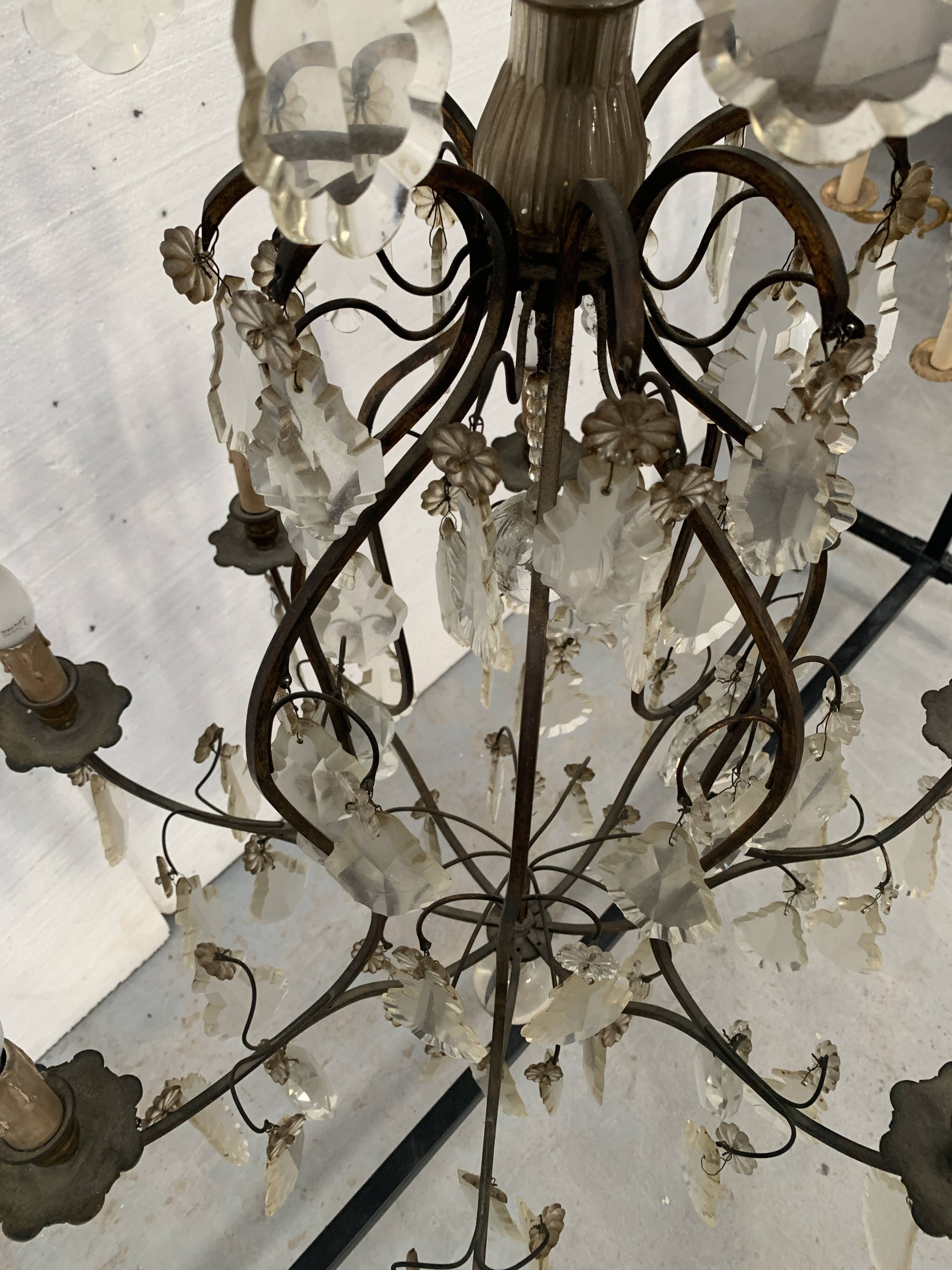 Louis XV style cage chandelier 20th century pendant chandelier