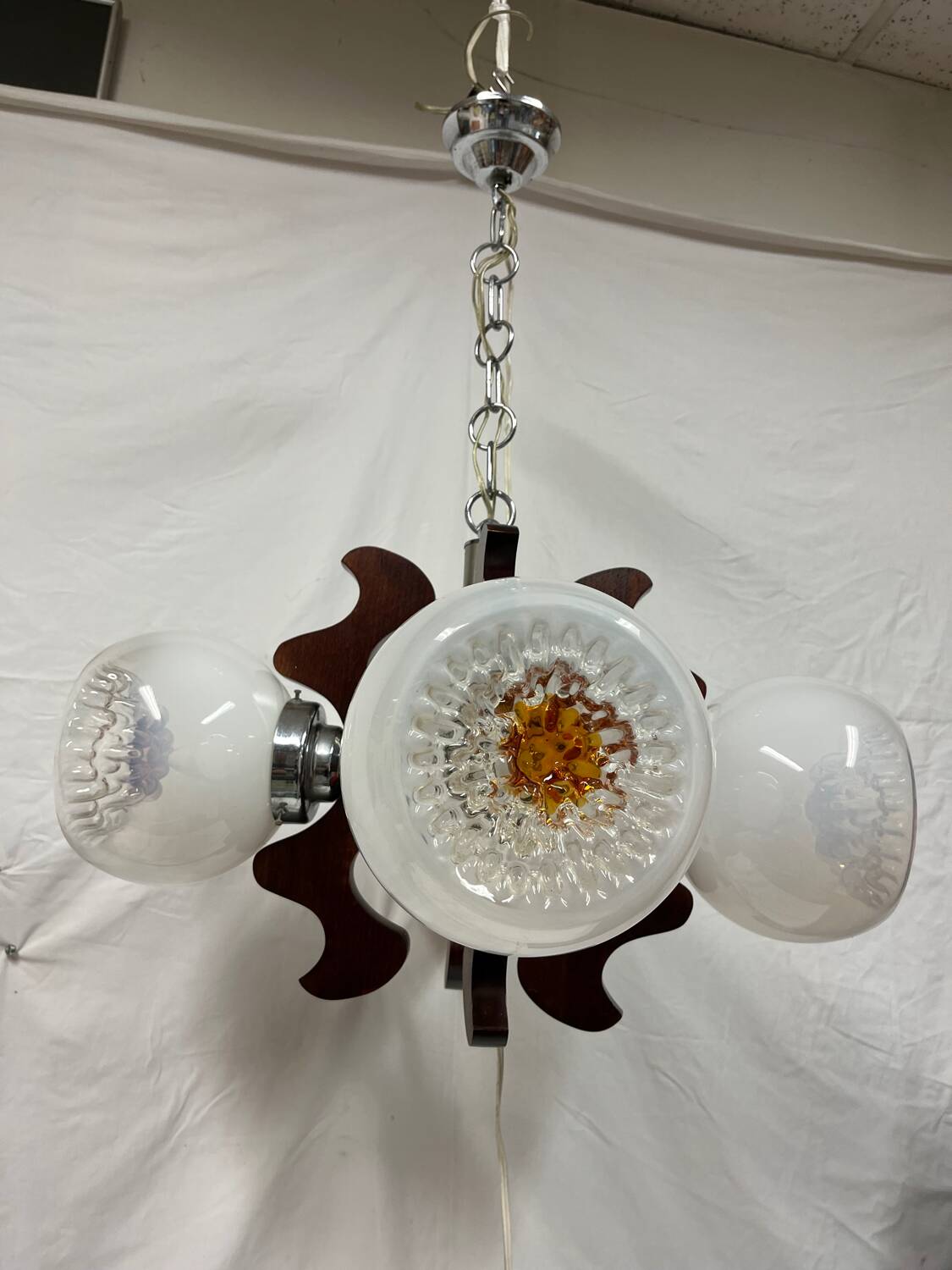 Mazzega design chandelier 1970