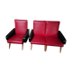 Lot d'un fauteuil et d'un canapé années 50