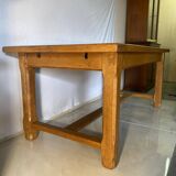 Solid oak farmhouse table