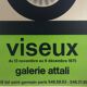 Original silver poster by Claude VISEUX, Galerie Attali, 1975