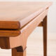 Teak extension dining table with concealed panels, Denmark, 60s