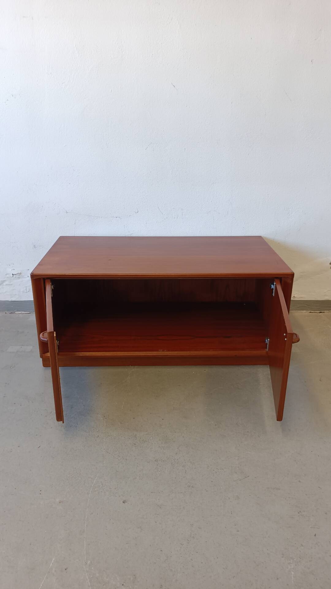 Low teak chest