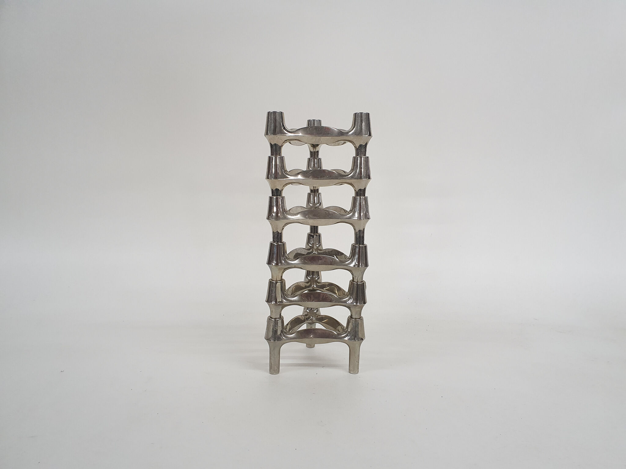 Set of six Ceasar Stoffi and Fritz Nagel for Quist candle holders, Germany 1950's