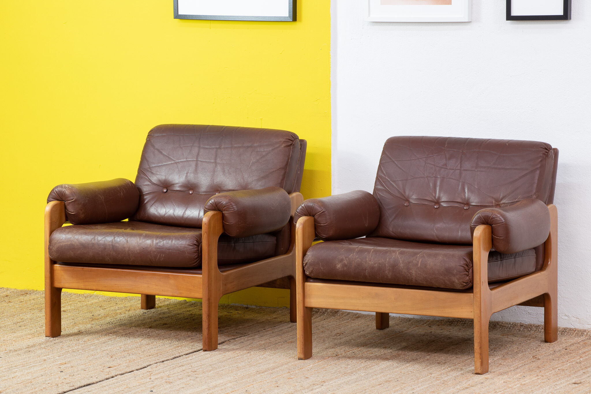Fauteuil Scandinave Vintage – 80 cm