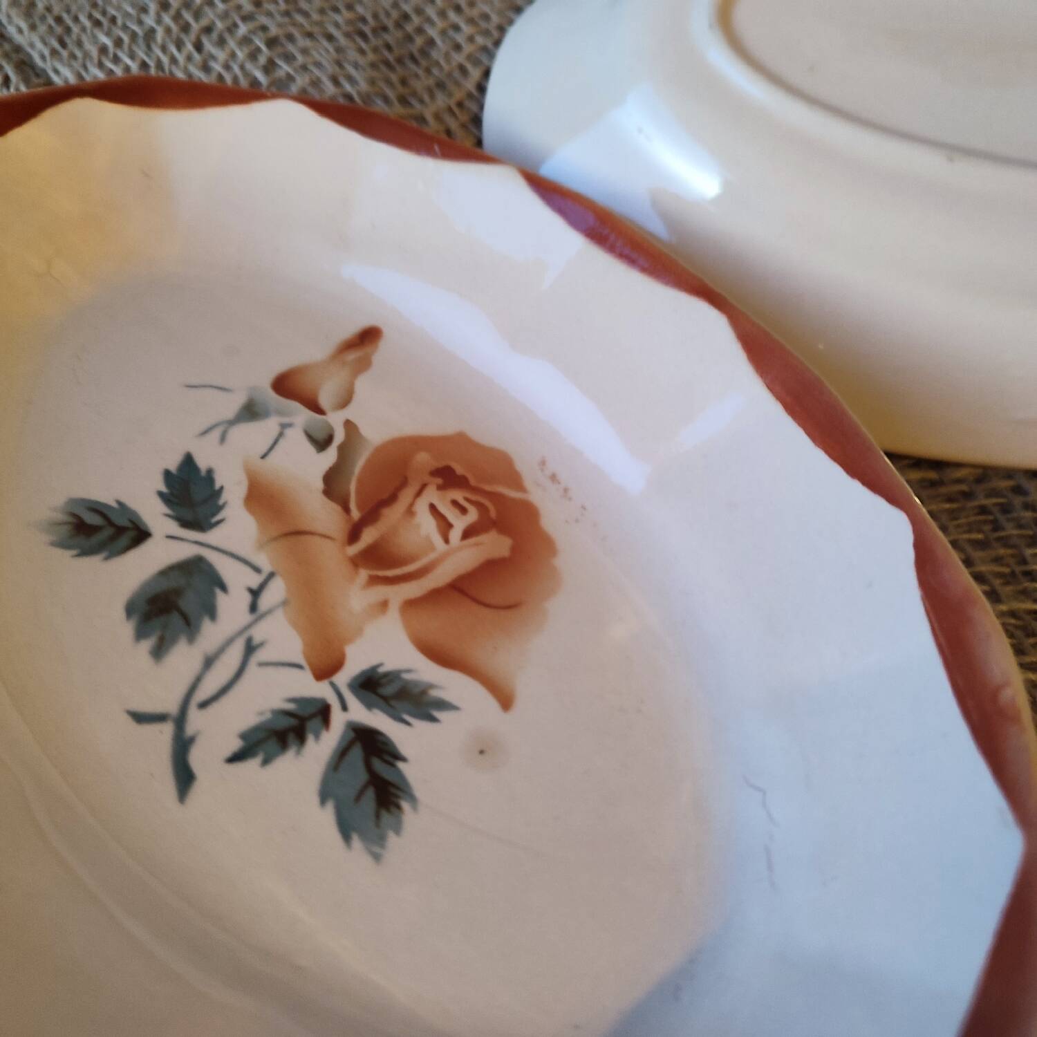 Duo de ravier Digoin Sarreguemines modèle 9181