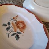 Duo de ravier Digoin Sarreguemines modèle 9181