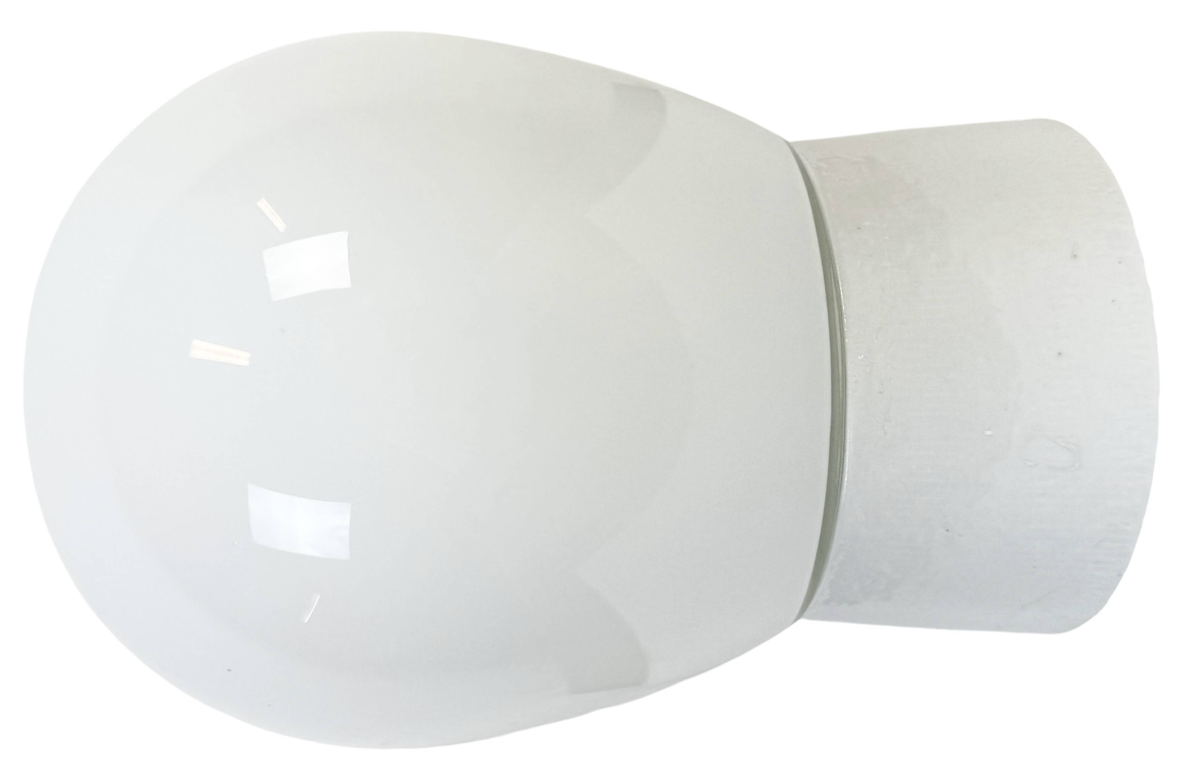 Vintage White Porcelain Ceiling Light, 1970s