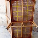 Rattan cane bench