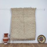 Handmade Moroccan Berber rug 155 X 124 CM