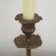 French Vintage Bronze Candlestick With Lovely Acanthus Leaf Detail 5165