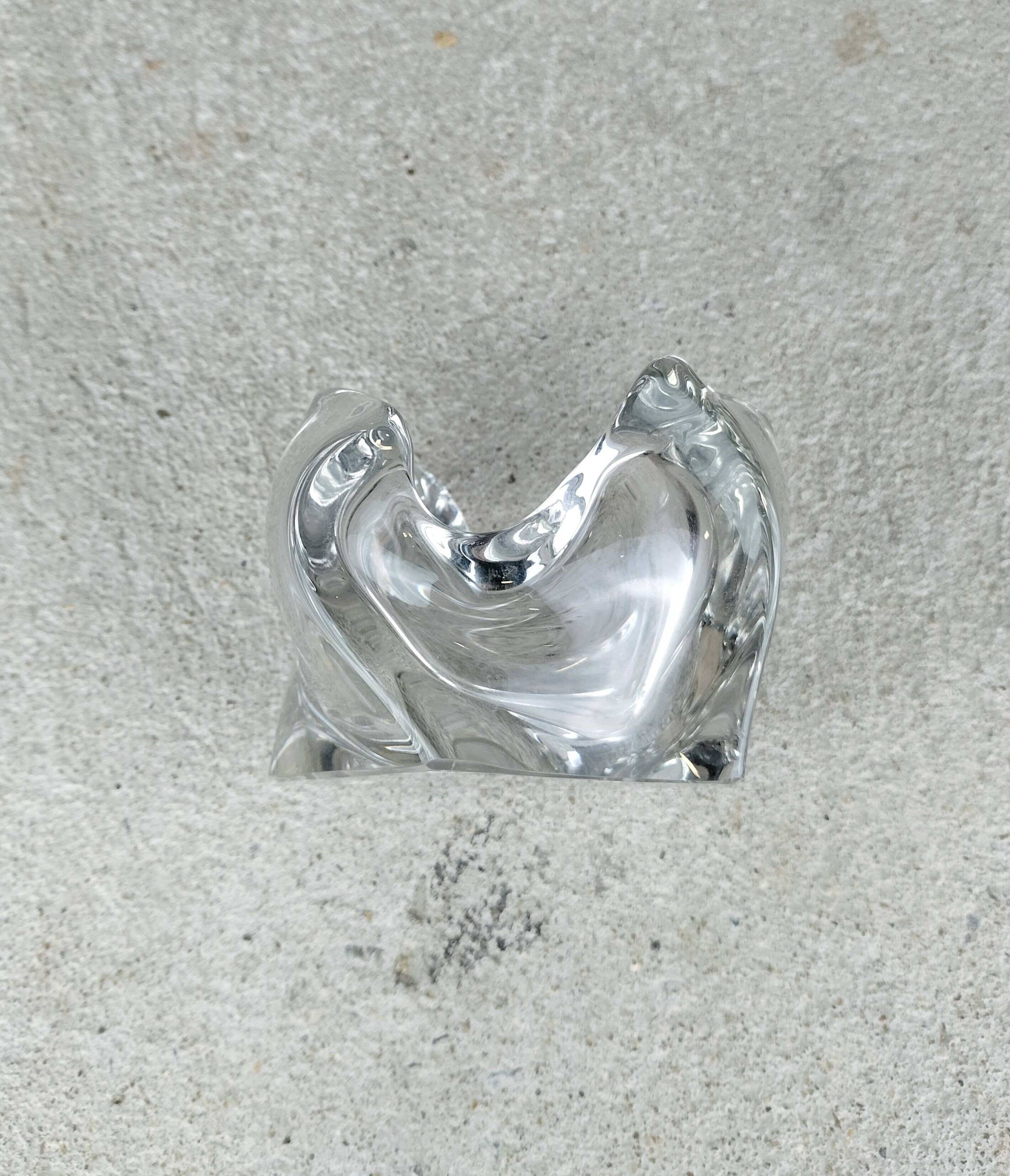 Vintage crystal ashtray