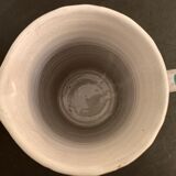 Pitcher or ceramic decanter, Vallauris thistle decoration