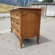 Commode arbalète de style Louis XV 3 tiroirs en noyer