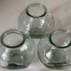Set of 3 vintage glass candy jars from the 60s and 70s
