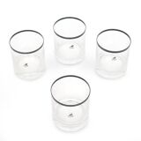 Glasses by Gianfranco Frattini for Progetti, 1970s, set of 4.