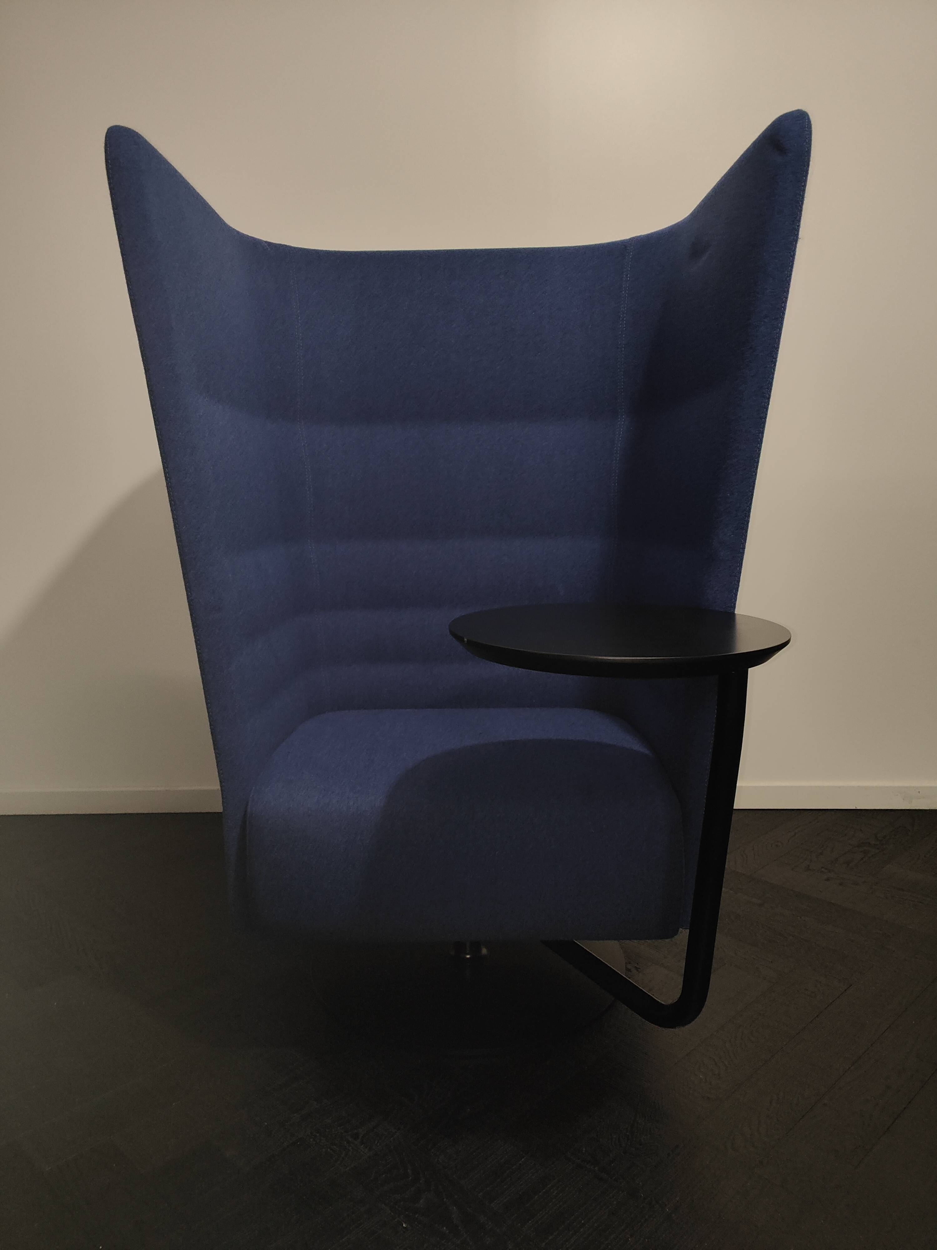 Sitland Cell128 acoustic armchair in blue fabric