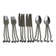 18-piece shiny metal cutlery set