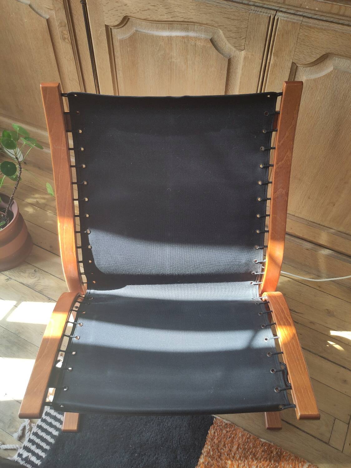 Pair of black leather armchairs Ekornes Ingmar Relling Norway 1960